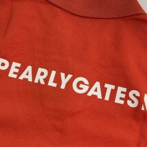 【1円】PEARLY GATES パーリーゲイツ 2021年モデル ノースリーブポロシャツ　スキッパー オレンジ系 1 [240101053646] レディース_画像4