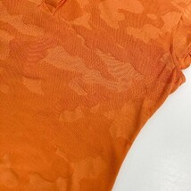 【1円】ADMIRAL アドミラル 半袖ポロシャツ カモフラ オレンジ系 LL [240101060570] レディース_画像5