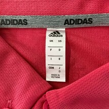 【1円】ADIDAS GOLF アディダスゴルフ 長袖ポロシャツ スリーストライプ ピンク系 O [240101070540] メンズ_画像5