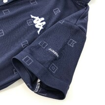 【1円】KAPPA GOLF(AW) カッパゴルフ 半袖ポロシャツ 総柄 ネイビー系 M [240101071404] レディース_画像4