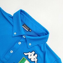 【1円】KAPPA GOLF(AW) カッパゴルフ ボタンダウン 半袖ポロシャツ ブルー系 M [240101076148] メンズ_画像3