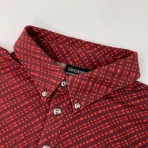 【1円】KAPPA GOLF(AW) カッパゴルフ 半袖ポロシャツ 総柄 レッド系 M [240101081602] メンズ_画像3