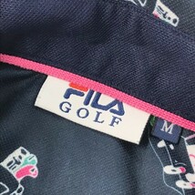 【1円】FILA GOLF フィラゴルフ 5GM609 半袖ポロシャツ ボタンダウン 総柄 ネイビー系 M [240101084078] メンズ_画像5