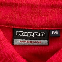 【1円】KAPPA GOLF(AW) カッパゴルフ 長袖ポロシャツ ボタンダウン 総柄 レッド系 M [240101086613] メンズ_画像4