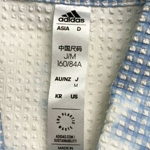 【1円】ADIDAS GOLF アディダスゴルフ 2022年モデル 半袖ポロシャツ シアサッカー タイダイ柄 ブルー系 M [240101087550] レディース_画像6