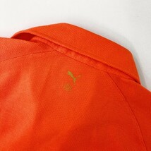 【1円】PUMA GOLF プーマゴルフ スキッパーシャツ 半袖ポロシャツ オレンジ系 M [240101098040] メンズ_画像4