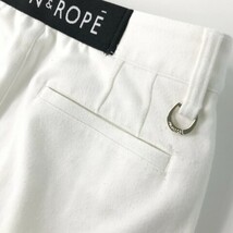 【1円】JUN&ROPE ジュン アンド ロペ 裏地付 ストレッチパンツ 刺繍 ホワイト系 M [240001958267] レディース_画像8