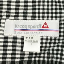 【1円】LE COQ GOLF ルコックゴルフ ストレッチパンツ チェック柄 ブラック系 7 [240101015436] レディース_画像4