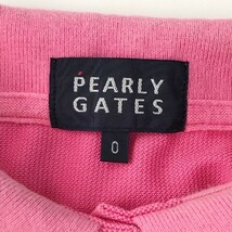 【1円】PEARLY GATES パーリーゲイツ 055-5260702 半袖ポロシャツ ピンク系 0 [240101022386] レディース_画像4