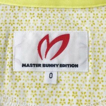 【1円】MASTER BUNNY EDITION マスターバニーエディション 半袖ポロシャツ 花 フラワー 総柄 イエロー系 0 [240101023704]_画像6