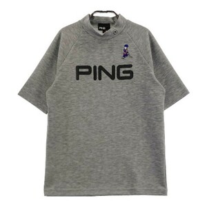 【1円】PING ピン 2021年モデル ハイネック半袖 Tシャツ グレー系 M [240101081393] レディース