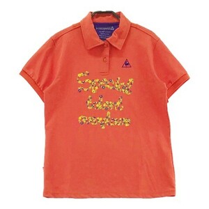LE COQ GOLF ルコックゴルフ 半袖ポロシャツ オレンジ系 LL [240001874770] レディース