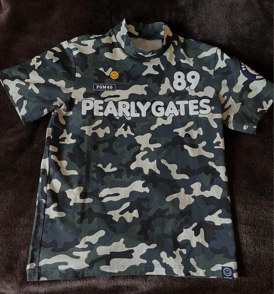 パーリーゲイツ　ゴルフ　モックシャツ　カモ　PEARLY GATES サイズ4 メンズ Tシャツ 半袖