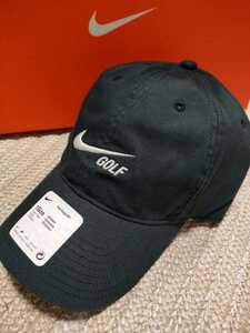  новый товар не использовался NIKE GOLF колпак свободный размер Dri-FIT черный чёрный HERITAGE86 Nike Golf шляпа 57-59cm