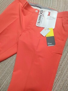 新品 松山英樹プロ 着用モデル SRIXON SX-PANTS 4WAY ストレッチ パンツ w85 オレンジ 春夏 吸汗 メンズ スラックス ツアープロ