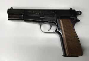 中古品　タナカ　ブローニングハイパワーM1935スチールフィニッシュ　ビジランティ　ガスブローバック