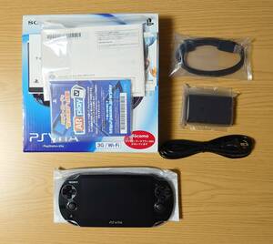 【中古】PS Vita PCH-1100 AB01＋メモリーカード32GBほか