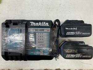 【中古品】makita(マキタ) パワーソースキット(18v6.0Ahバッテリx2/DC18RF充電器)マックパック=ケース無し　ITZ9VWM9L640