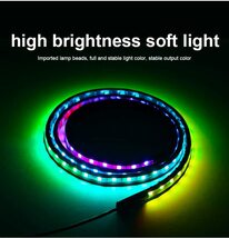 24V LED テープライト 車 流れる RGB シーケンシャル イルミネーション トラック LED テープ ライト 防水 汎用品 1M_画像6