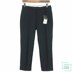 【新品タグ！定価6990円】ZARA WOMAN ザラ★ サブリナ丈 パンツ ボトムス センタープレス 着回し力抜群♪ サイズXS ブラック系 z7260