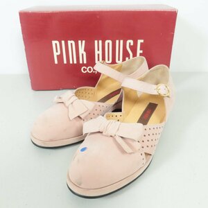  Pink House * punching shoes sandals size L(24.5cm) sombreness pink series k2594