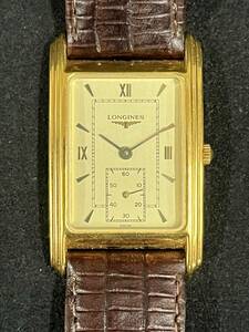 0010-0525 1円出品 時計 腕時計 LONGINES ロンジン グランドクラシック L4 689 2 ゴールド文字盤 QUARTZ クォーツ 不動品 稼働未確認