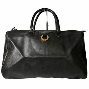 [1 иен ~] Christian Dior DIOR сумка "Boston bag" Toro ta- рисунок овальный Christian Dior Mini сумка "Boston bag" ручная сумочка черный 