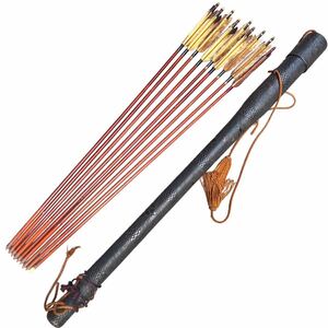 [1 jpy ~] present condition goods archery arrow archery arrow arrow tube feather old arrow bow arrow 9ps.@ summarize set sale approximately total length 90cm