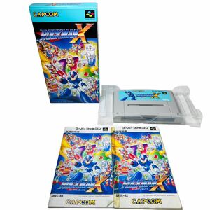 【希少】 CAPCOM カプコン ロックマンX ROCKMAN X スーパーファミコン スーパーファミコンソフト 説明書 箱付き