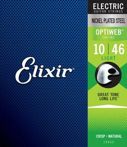 ELIXIR(エリクサー) Elixirエレキギター弦 OPTIWEB Light .010-.046 #19052 国内正規品】