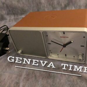 極美品　GENEVA TIME （アナログ時計, ワイヤレス充電, Bluetoothスピーカー）　定価 33,000円