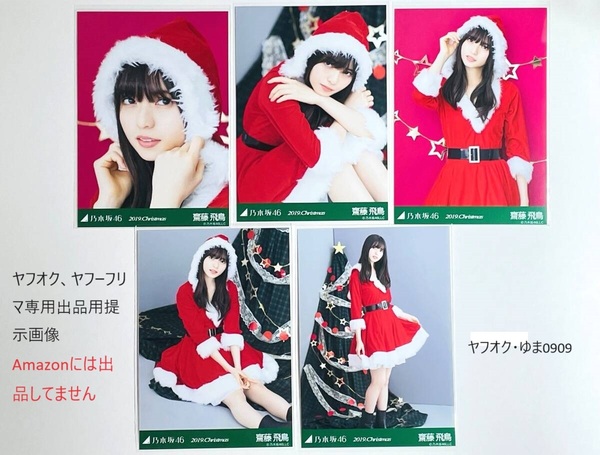 乃木坂46 齋藤飛鳥 公式webshop限定 個別 2019.Christmas クリスマス 生写真 5枚セット