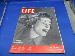 【洋書　LIFE MAGAGINE/1949.Jun.6◆USA ライフ誌 ヴィンテージ雑誌◆当時物・中古/ジャンクジャーナル/女優/汚れ多数有/壊れ／傷み　12418