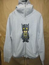 エイプ　A BATHING APE DC Comics × BAPE Batman バットマン　コラボ　ジップアップ　パーカー　L_画像1