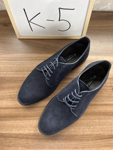 [ギオネ] ビジネスシューズ BS102SUEDE PLANE TOE DERBY MARIN 25.0cm