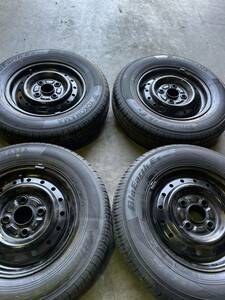 (9375)145/80R12 エッセ ミラ 4本セット 鉄付きタイヤ23年製