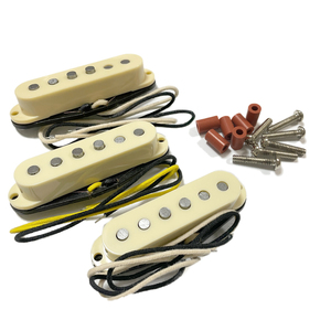 Eric Custom Vintage * style hand made Strato pick up cream set 