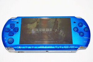 【質Banana】中古・動作品!!! SONY/ソニー ポータブルゲーム機 PSP3000 ブルー 通電・簡易動作確認済み♪.。.:*・゜③