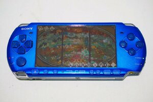 【質Banana】中古・動作品!!! SONY/ソニー ポータブルゲーム機 PSP3000 ブルー 通電・簡易動作確認済み♪.。.:*・゜⑪