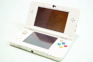 【質Banana】中古・簡易動作確認済み品!! Nintendo/任天堂 New3DS ポータブルゲーム機 ホワイト 現状渡し♪.。.:*・゜③