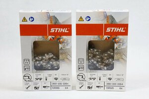 【質Banana】未使用保管品 STIHL/スチール 36640000064 13RMS 64 ソーチェーン チェーンソー ドライブリング 2個セット OKA♪E