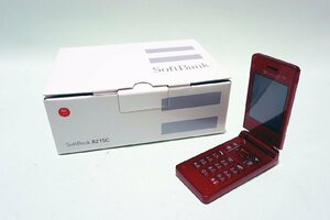 【質Banana】中古保管品!Softbank/ソフトバンク 821SC 携帯電話 赤 現状渡し♪.。.:*・゜②