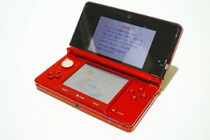 【質Banana】中古・簡易動作確認済み品!!!Nintendo/任天堂 3DS ポータブルゲーム機 レッド 現状渡し⑭