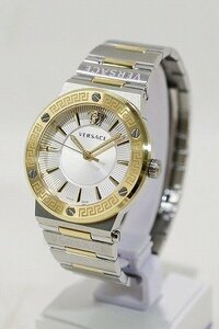 【質Banana】美品 VERSACE/ヴェルサーチ Greca logo watch PVEVH006 グレカロゴ QZ腕時計 38mm 付属あり 現品限り♪