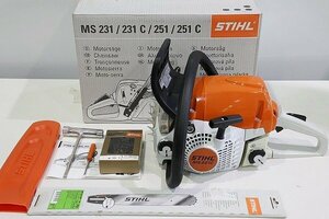 【質Banana】未使用品 STIHL/スチール MS251C-BE エンジンチェーンソー 箱付属一式 現品限り♪