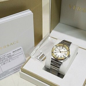 【質Banana】美品 VERSACE/ヴェルサーチ Greca logo watch PVEVH006 グレカロゴ QZ腕時計 38mm 付属あり 現品限り♪の画像10