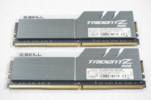 【質Banana】G.SKILL TRIDENTZ RGB DDR4-3200MHz 16GB (8GB×2枚キット) F4-3200C16D-16GTZR 取り外し前動作OK 現状品♪②