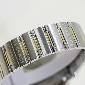 【質Banana】美品 VERSACE/ヴェルサーチ Greca logo watch PVEVH006 グレカロゴ QZ腕時計 38mm 付属あり 現品限り♪の画像9