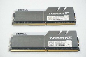 【質Banana】G.SKILL TRIDENTZ RGB DDR4-3200MHz 16GB (8GB×2枚キット) F4-3200C16D-16GTZR 取り外し前動作OK 現状品♪①