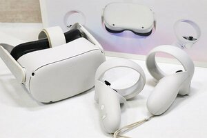 【質Banana】Meta/メタ 完全ワイヤレス オールインワン VR ヘッドセット Meta Quest2 128GB 旧Oculus 箱付き 動作品♪